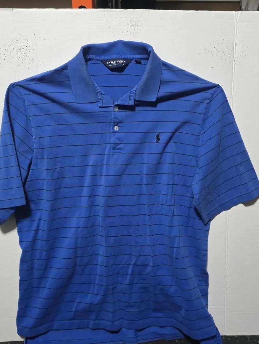 Polo Golf Ralph Lauren Blue Striped Polo Shirt XL